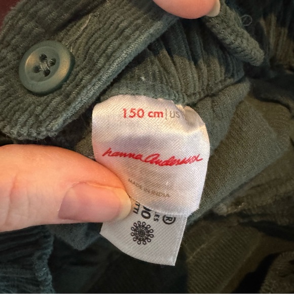 Hanna Andersson Ruffle Corduroy Overalls - Picture 6 of 8